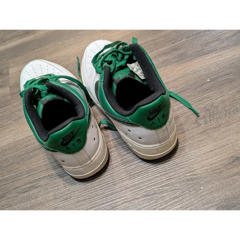Nike Air Force 1 Low 07 White Forest Green 317295-101  Mens Size 10.5 2007 - Picture 6 of 8